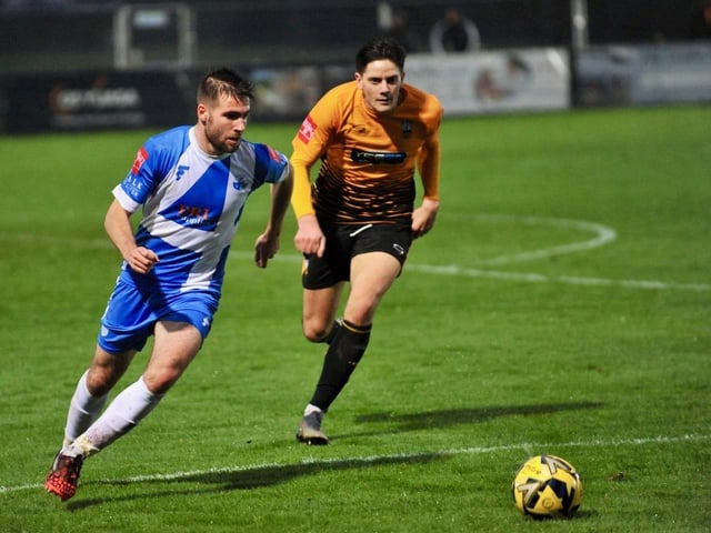 Action from Littlehampton Town v Sheppey in the Isthmian south east division
