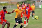 Action from Littlehampton's defeat by Raynes Park | Picture: Stephen Goodger