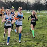 Eastbourne duo Freda Pearce (9th) and Daisy Connor (4th) in the U15 girls' race at Beckenham | Contributed photo