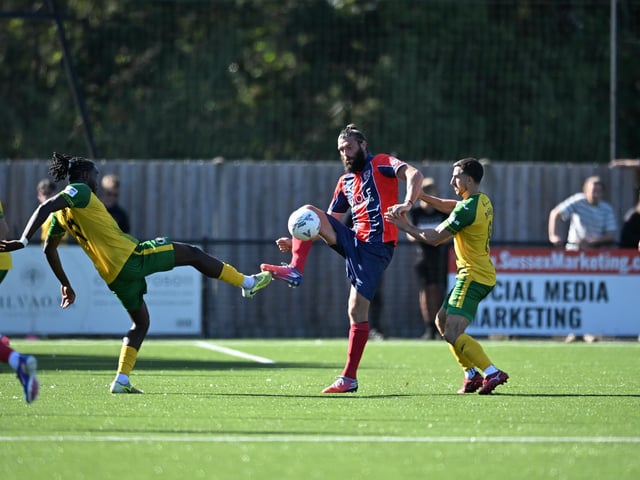 Horsham FC earned a well-deserved point against National League South leaders Dagenham & Redbridge at the Fusion Aviation Community Stadium on Saturday
