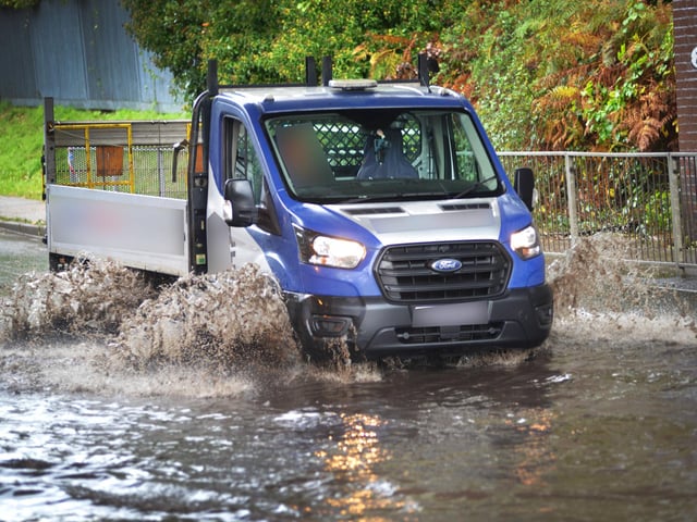 Notorious flood area in Westcourt Drive, Bexhill, on November 9 2023.