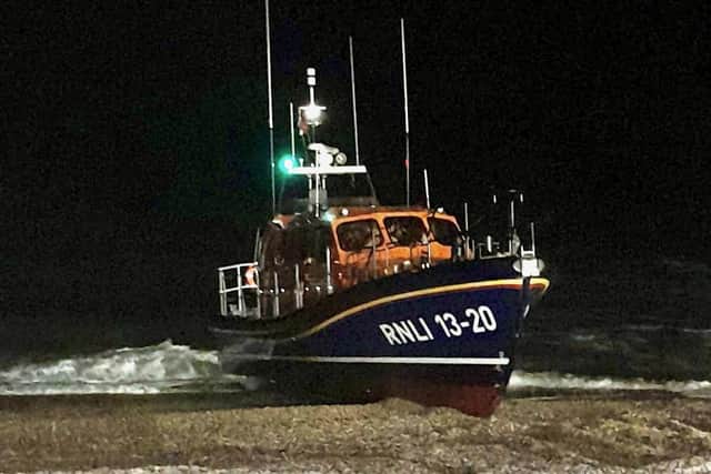 Rescue teams from Selsey, Littlehampton and Hayling assisted Sussex Police officers with a search off the coast at Selsey