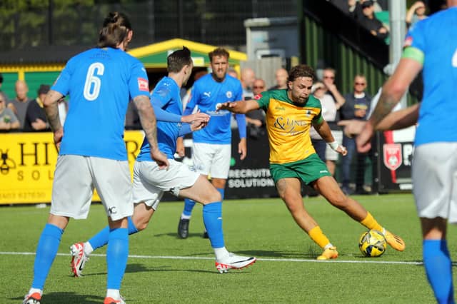 Action from Horsham's entertaining Isthmian Premier stalemate with Billericay Town