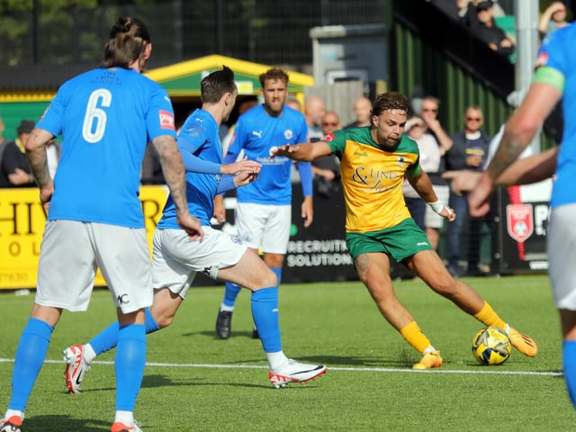 Action from Horsham's entertaining Isthmian Premier stalemate with Billericay Town