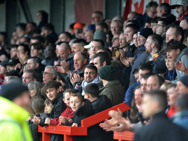 Crawley Town v Rochdale.crowd pictures. Pic S Robards SR2303253
