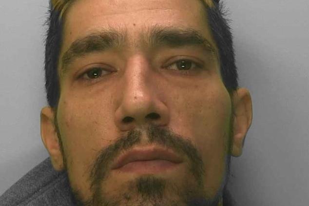 Four men convicted of operating a county drugs line in East Sussex have been given prison sentences. Proactive police work from Brighton and Hove’s Community Investigation Team found two men – Reggie Gwyer, 22, of Harleston Road in Portsmouth, and Daniel Ghasemi, 37, of North Road in Brighton (pictured) – dealing drugs to the street community Manchester Street on September 7, 2022. Sussex Police said Ghasemi was arrested and found with a large amount of cash and a white Nokia phone. It received a call from a county line known as the BOSS line while officers were there, police added. The pair’s hotel room was searched and two more men – Shaun Harper, 30, of Braintree Road in Portsmouth, and Steven Tunbridge, 29, of Estella Road in Portsmouth – were found inside, Sussex Police confirmed. Inside the hotel room were more than 500 wraps of Class A drugs, cash and multiple mobile phones – one of which was found in the toilet in an apparent attempt to destroy it, Sussex Police added. All four were arrested and subsequently charged with being concerned in the supply of crack cocaine and heroin, Sussex Police confirmed. At Lewes Crown Court on Friday, September 15, Ghasemi was jailed for two years.