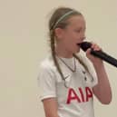 Lissy performing at her concert