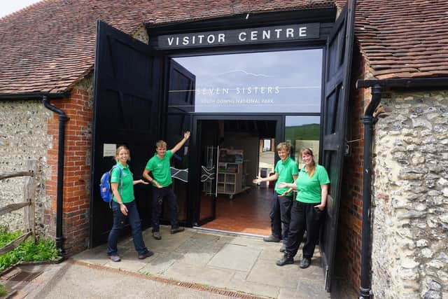 The team outside the new visitor centre (photo from SDNPA)