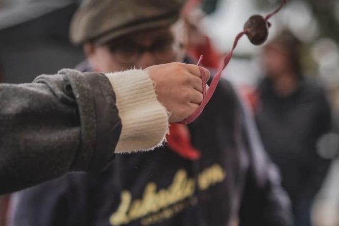 Conker championship outside the Albion pub. Pics by Catherine Gregson-Bourke