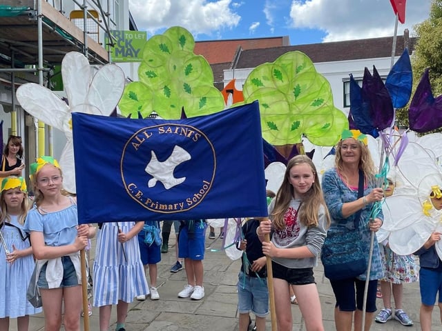 Natural World themed children's parade. All Saints
