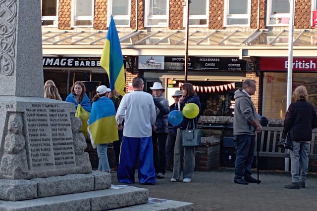 Hailsham vigil for Ukraine