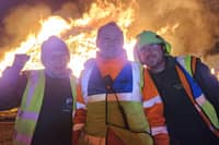 From left: Littlehampton Bonfire Society treasurer Sarah Roberts, chairman Barry Bastable and vice chair Will Humphrey