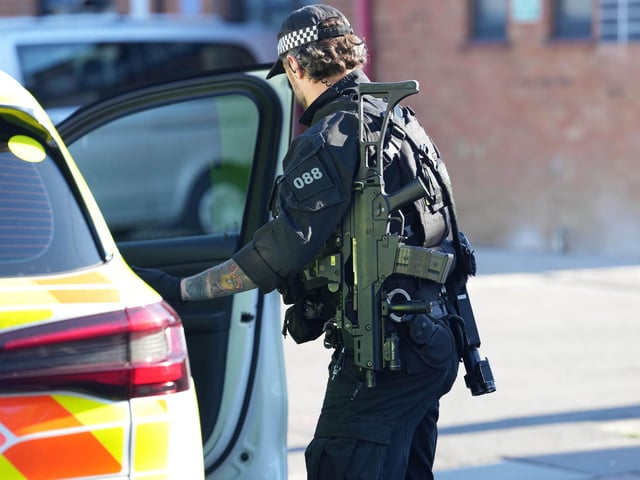A man has been arrested on suspicion of multiple offences after police received reports of a ‘woman being threatened’ in Worthing