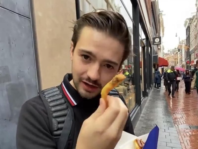 Although they are also famous in France and Belgium, the Dutch have adopted this dish as their own and there are a number of places across the city to dig in to this tasty dish. We tried chips from Manneken Pis.