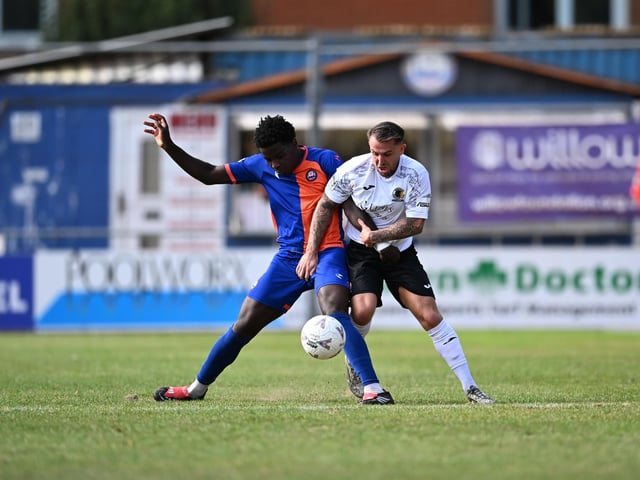 Horsham FC moved up to second in the National League South with a hard-fought 2-1 win at Braintree Town