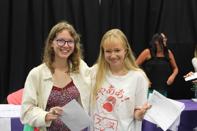 Students at The St Leonards Academy with their results