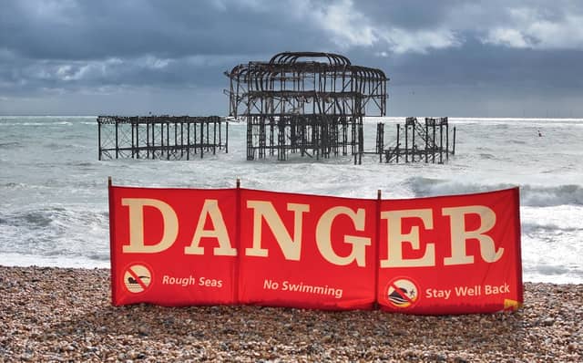 Storm Austen - West Pier Partial Collapse 23/10/26.