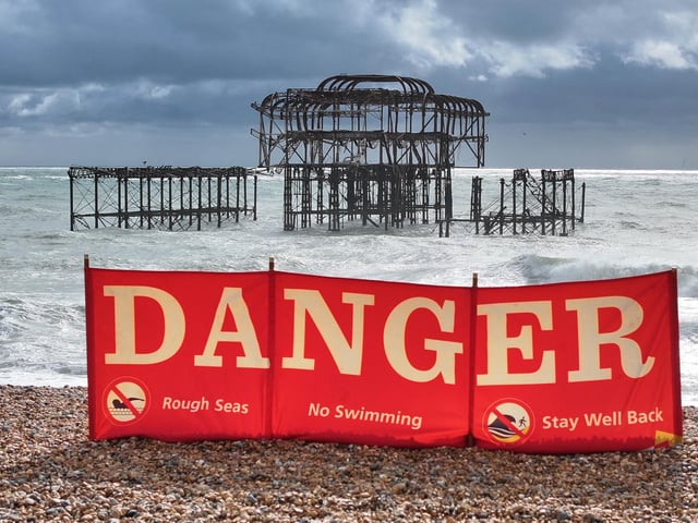 Storm Austen - West Pier Partial Collapse 23/10/26.