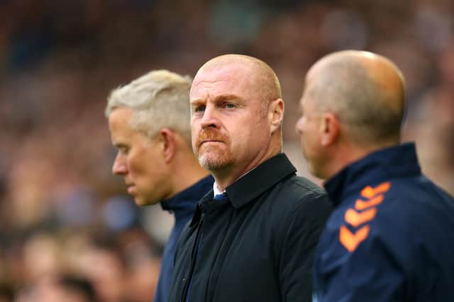 Everton manager Sean Dyche admitted he did not expect the scoreline against Brighton but he was not surprised by the performance ‘because I saw it at Leicester’. (Photo by Charlie Crowhurst/Getty Images)