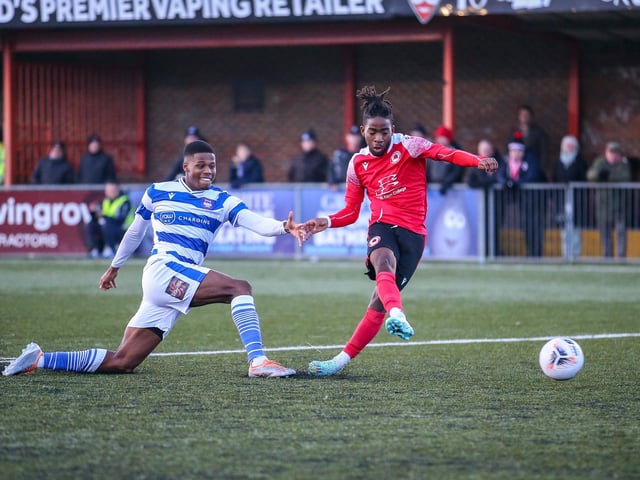 Action from Eastbourne Borough's draw at home to Oxford City in National League South