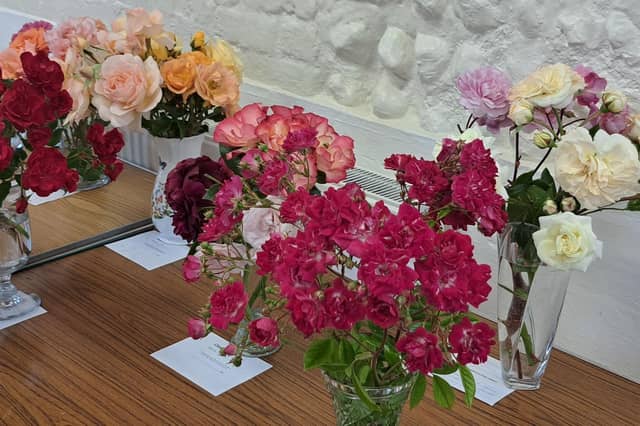 Visitors were greeted with a room filled with floral scents and vibrant colours
