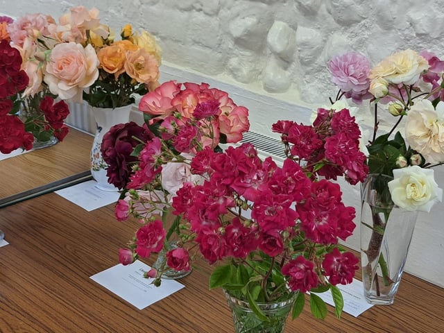 Visitors were greeted with a room filled with floral scents and vibrant colours
