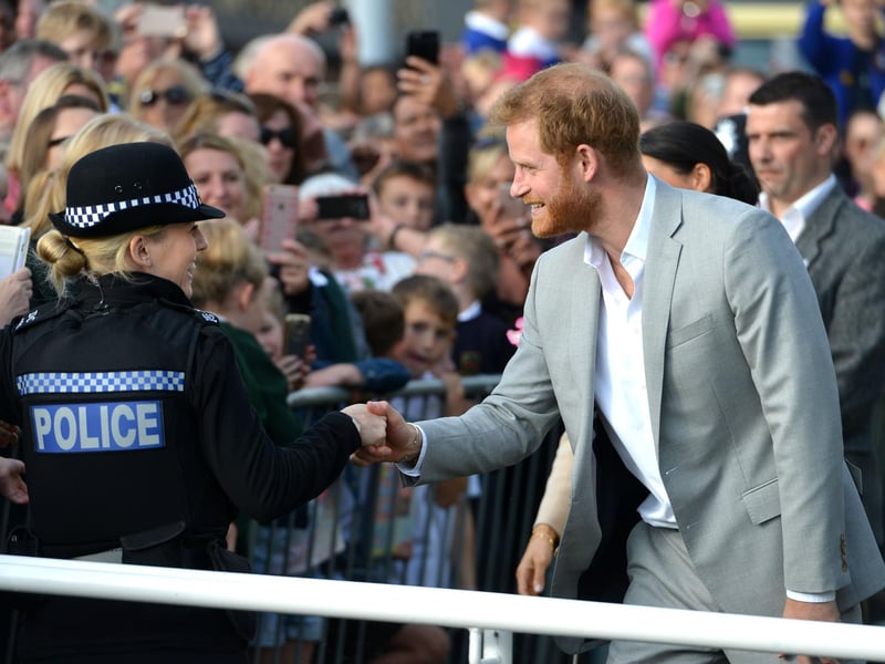 Prince Harry and Meghan Markle, the Duke and Duchess of Sussex, visit Joff Youth Centre in Peacehaven.
