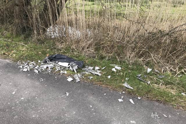 Asbestos in Pevensey. Picture from WDC