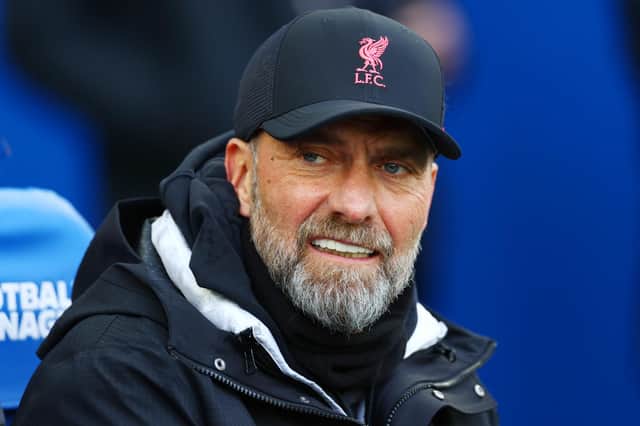 Klopp will be without five first team players for this Sunday's game at Brighton. (Photo by Bryn Lennon/Getty Images)
