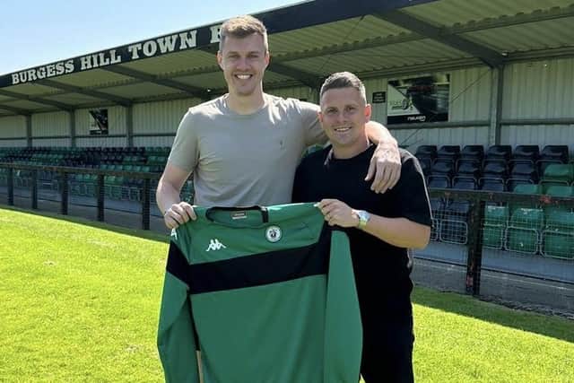 James Shaw with Dean Cox | Picture: BHTFC