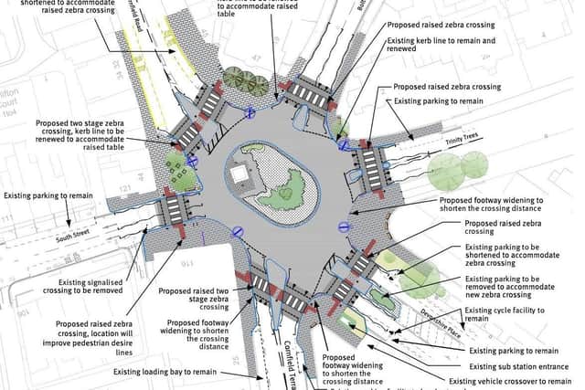 Eastbourne Town Centre Improvement Scheme - Memorial Roundabout (photo from ESCC)