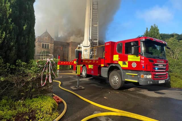 West Sussex Fire and Rescue Service said it was called at 5.15am to reports of a fire involving a derelict property off Plawhatch Lane near Sharpthorne. Photo: Eddie Mitchell