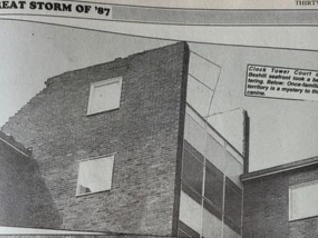 Damage at Bexhill's Tower Court