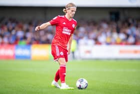 Crawley Town boss Scott Lindsey has praised Ronan Darcy's contribution since he joined the club in the summer. Picture: Eva Gilbert