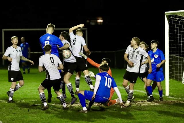 Action from a recent U23 clash between Bexhill United and Eastbourne United | Picture: Joe Knight