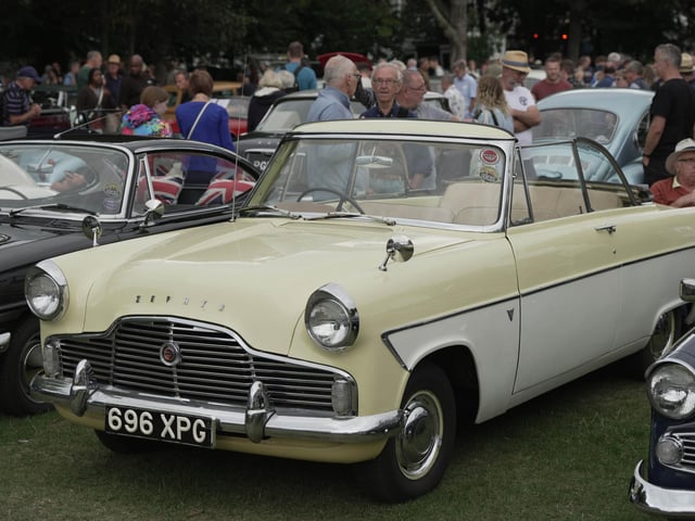 Some of the classic cars on show