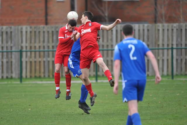 Hassocks FC in action recently at Broadbridge Heath | Picture: Steve Robards