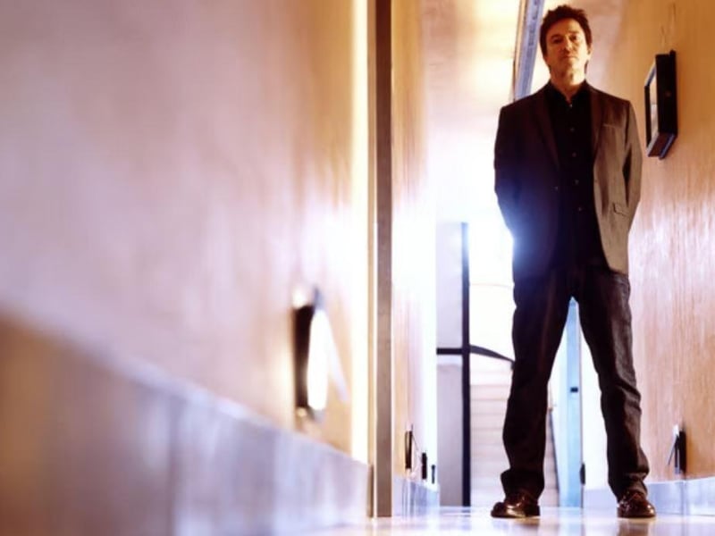 Alan Wilder, former Depeche Mode keyboard player, in the hallway of his home in Itchingfield in 2010. Photo: Steve Gullick