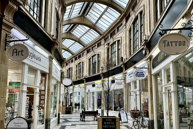 The architecture in the Royal Arcade is stunning