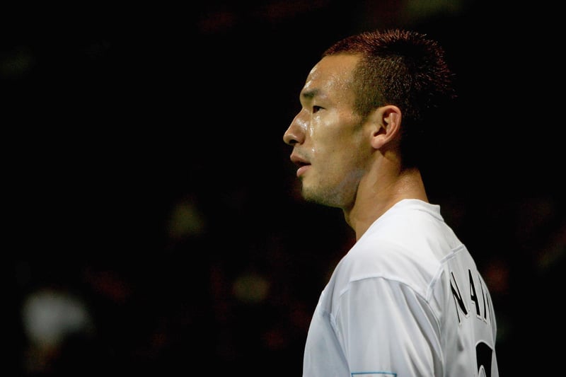 Nakata may have only spent one season in England's top flight, but the box-to-box midfielder won the hearts and minds of all the Bolton Wanderers' fan that watched him in the 2005-06 season. 
Having already established a respected career in Italy playing for the likes of Roma, Perugia and Parma. Nakata joined Sam Allardyce's ageing international stars and helped the Trotters to achieve a UEFA Cup spot. 
The Bolton campaign would be Nakata's final season as a professional player, retiring from the sport following Japan's exit from the 2006 World Cup. (Photo by Laurence Griffiths/Getty Images)