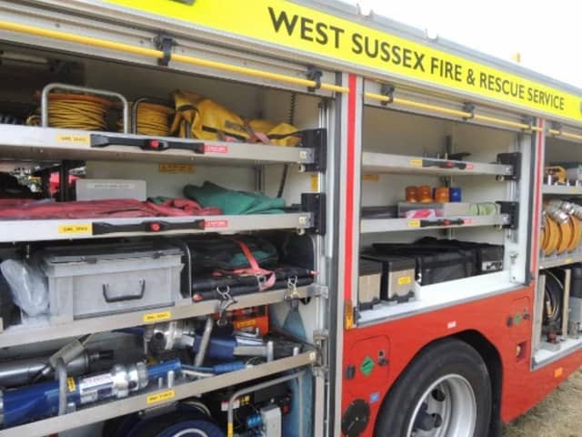 Firefighters have been called to a blaze at an industrial unit in a West Sussex village