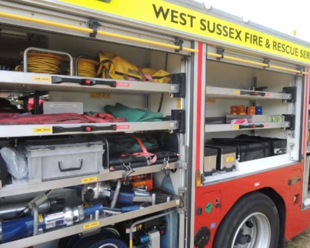 Firefighters have been called to a blaze at an industrial unit in a West Sussex village
