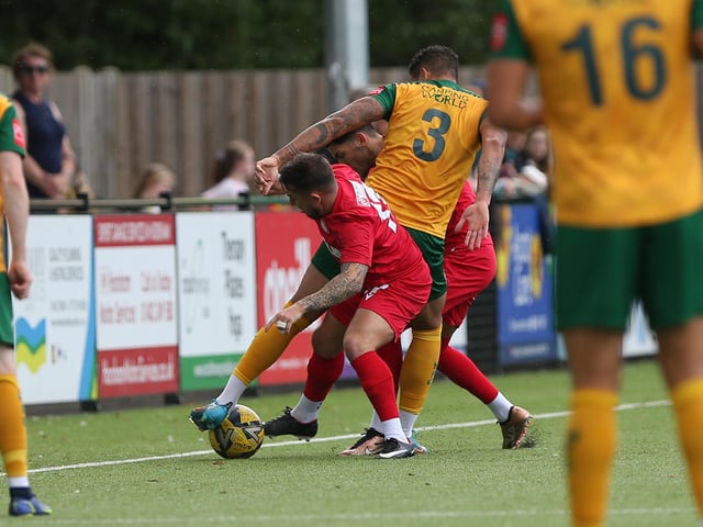 Action from Worthing FC's 3-0 friendly win at Horsham