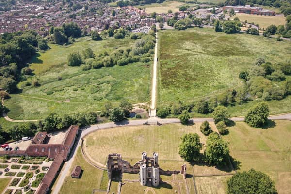 Aerial view of the Town Meadow