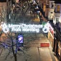 WORTHING CHRISTMAS LIGHTS  2023:Worthing is getting geared up for Christmas with stunning festive displays appearing in the town