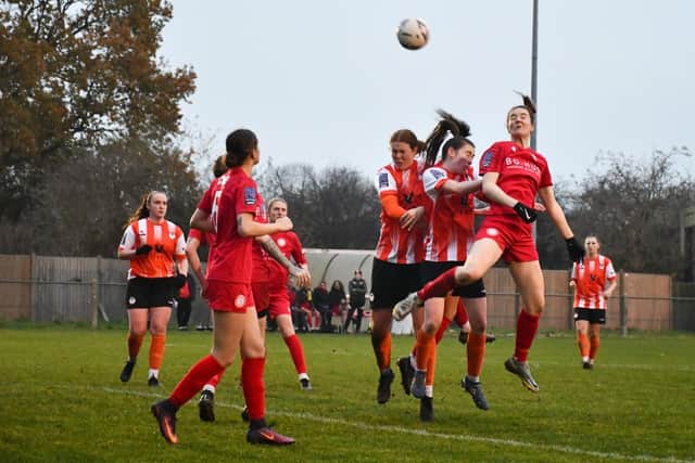 Worthing Women in action away to Ashford | Picture: Onerebelsview