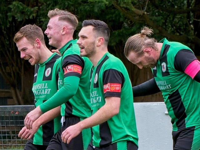 Images from Burgess Hill Town v Lancing, which finished 4-4 in an Isthmian south east thriller