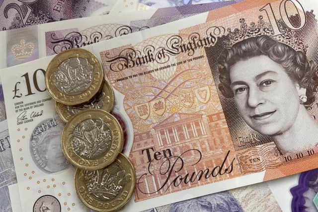 Two £10 notes were left stuck to a post in Horsham town centre with a note stating: 'Here is a gift of money for you to enjoy'