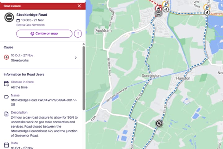 Chichester road closure: SGN and council respond to lengthy delays as ...