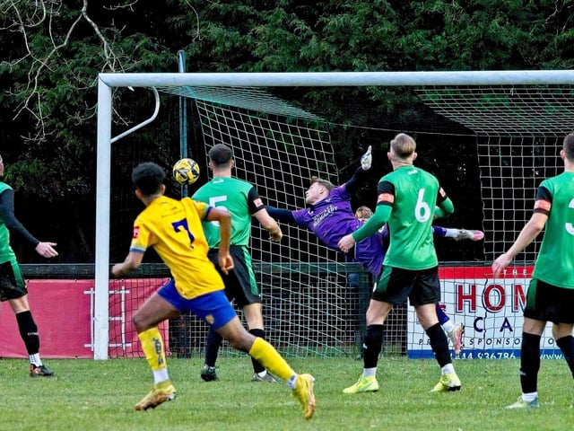 Images from Burgess Hill Town v Lancing, which finished 4-4 in an Isthmian south east thriller